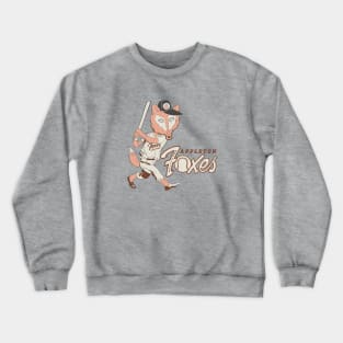 Vintage Appleton Foxes (Fox Cities) Baseball Crewneck Sweatshirt